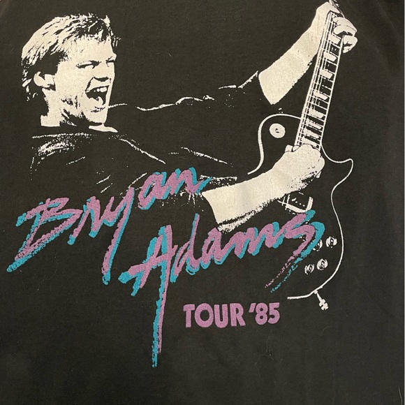 Vintage 85 Deadstock BRYAN ADAMS Reckless Tour 1985. Single stitch - Picture 3 of 5